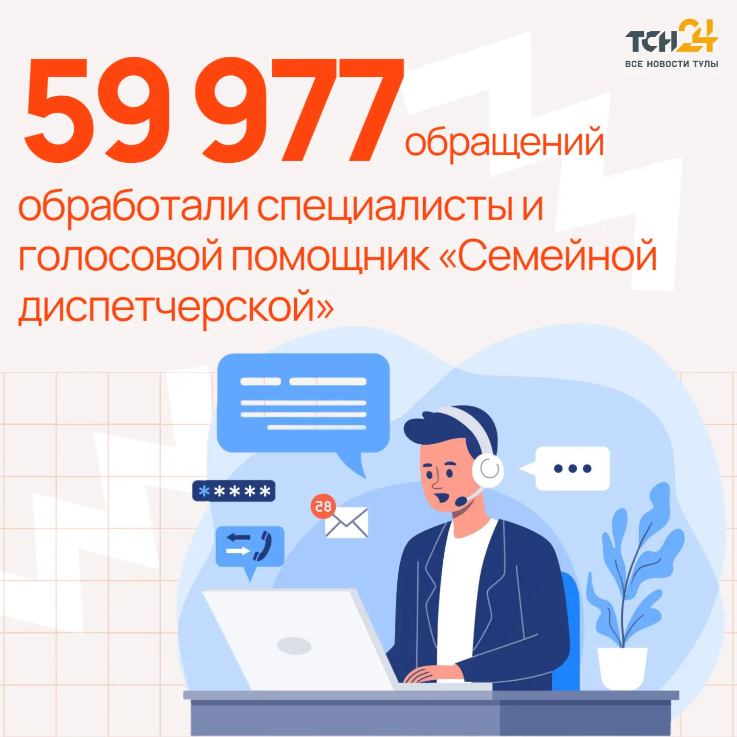 Туляки подали почти 60 000 обращений в «Семейную диспетчерскую»