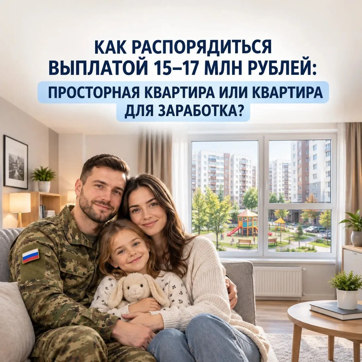 КАК РАСПОРЯДИТЬСЯ ВЫПЛАТОЙ 15–17 МЛН РУБЛЕЙ: ПРОСТОРНАЯ КВАРТИРА ИЛИ КВАРТИРА ДЛЯ ЗАРАБ...
