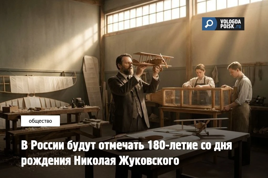 В России будут отмечать 180-летие со дня рождения Николая Жуковского