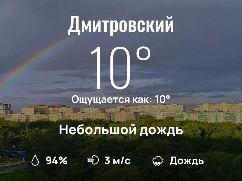 Что с погодой в Дмитровском?