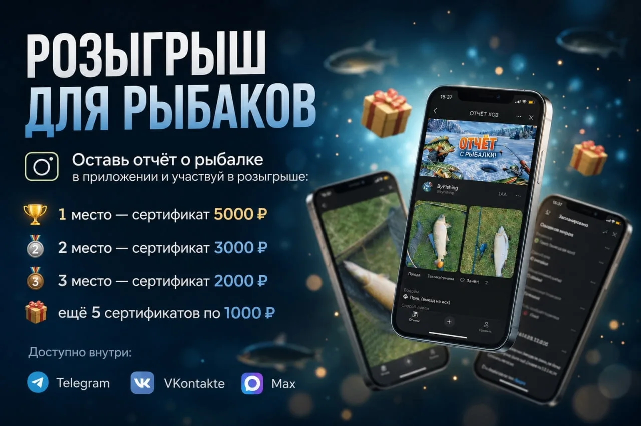 🎣 Новый розыгрыш для рыбаков (июль, 5-й сезон)
