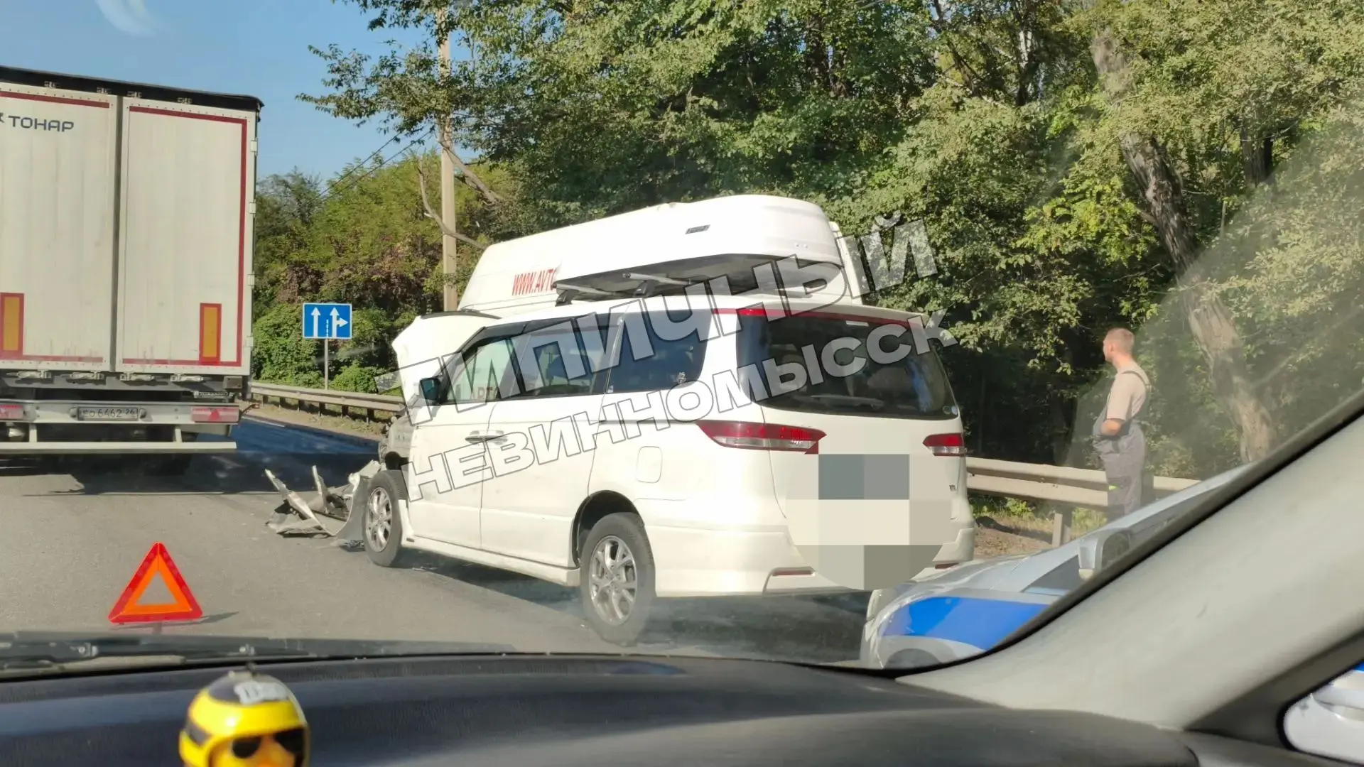 Внимание, водители! ДТП на трассе в сторону Ставрополя, не доезжая светофора у стелы «Н...