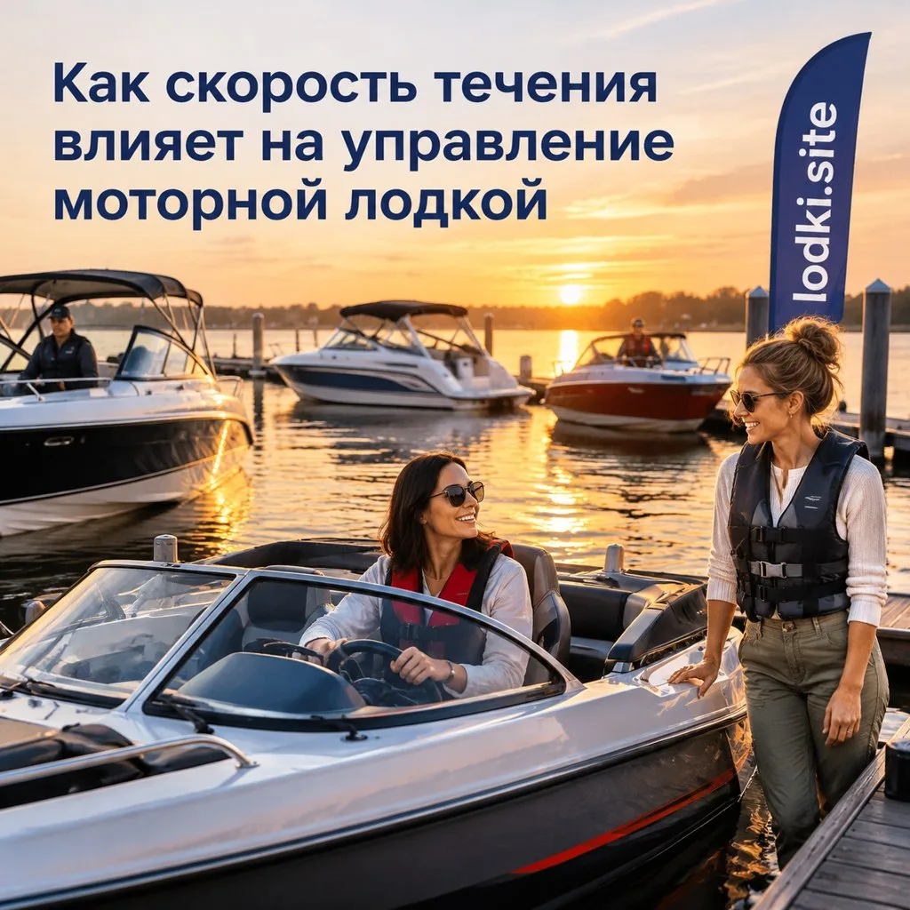 Как скорость течения влияет на управление моторной лодкой
