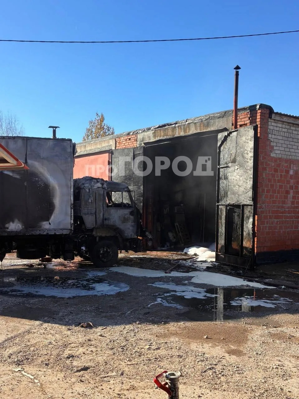 Сильный пожар произошел в Кирово-Чепецке