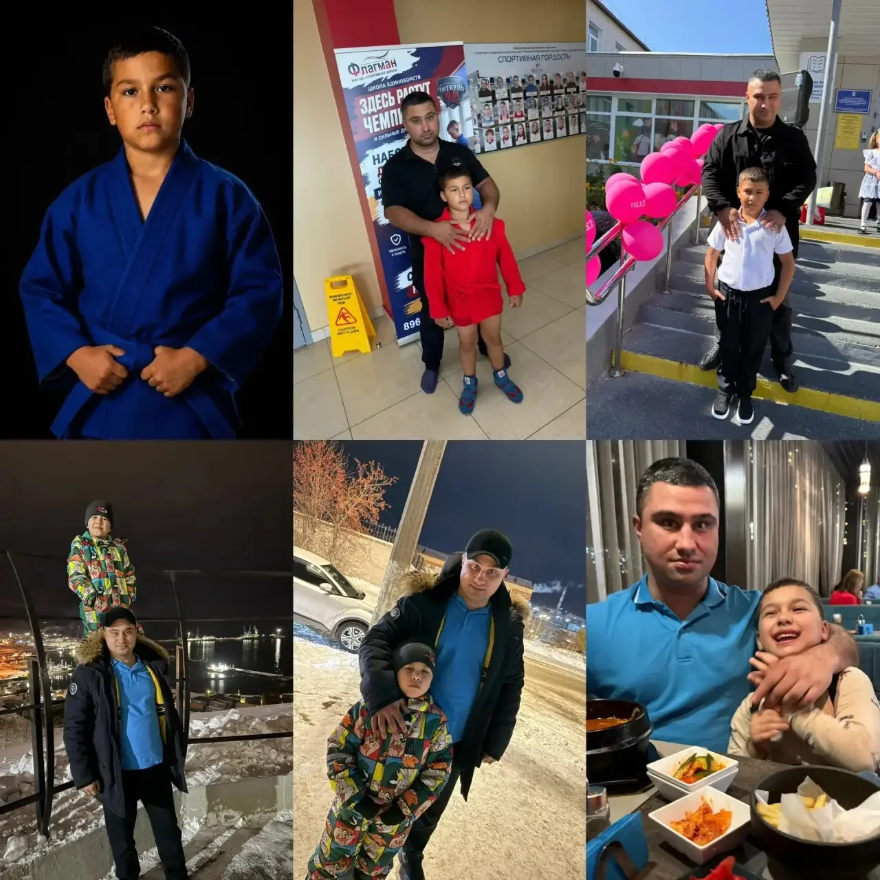 Ученик 1 «А» класса, Негодин Никита и его папа Негодин Артём👦👨