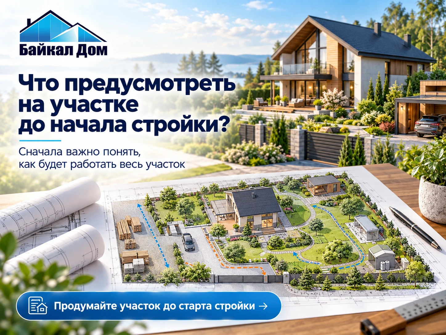 🏡 Что предусмотреть на участке до начала стройки?