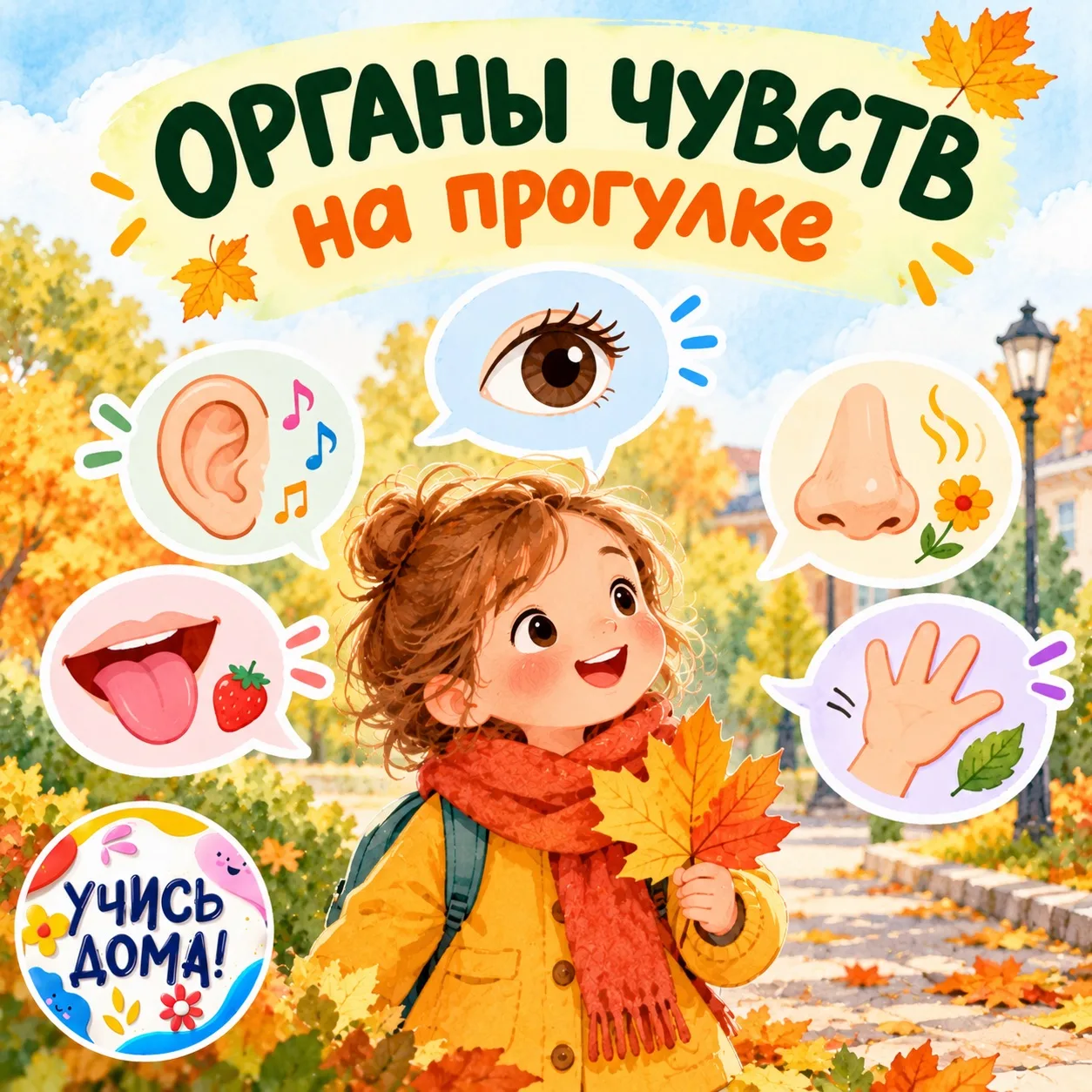 🚶‍♀️ ЗАНЯТИЕ-ПРОГУЛКА «МОИ ОРГАНЫ ЧУВСТВ»