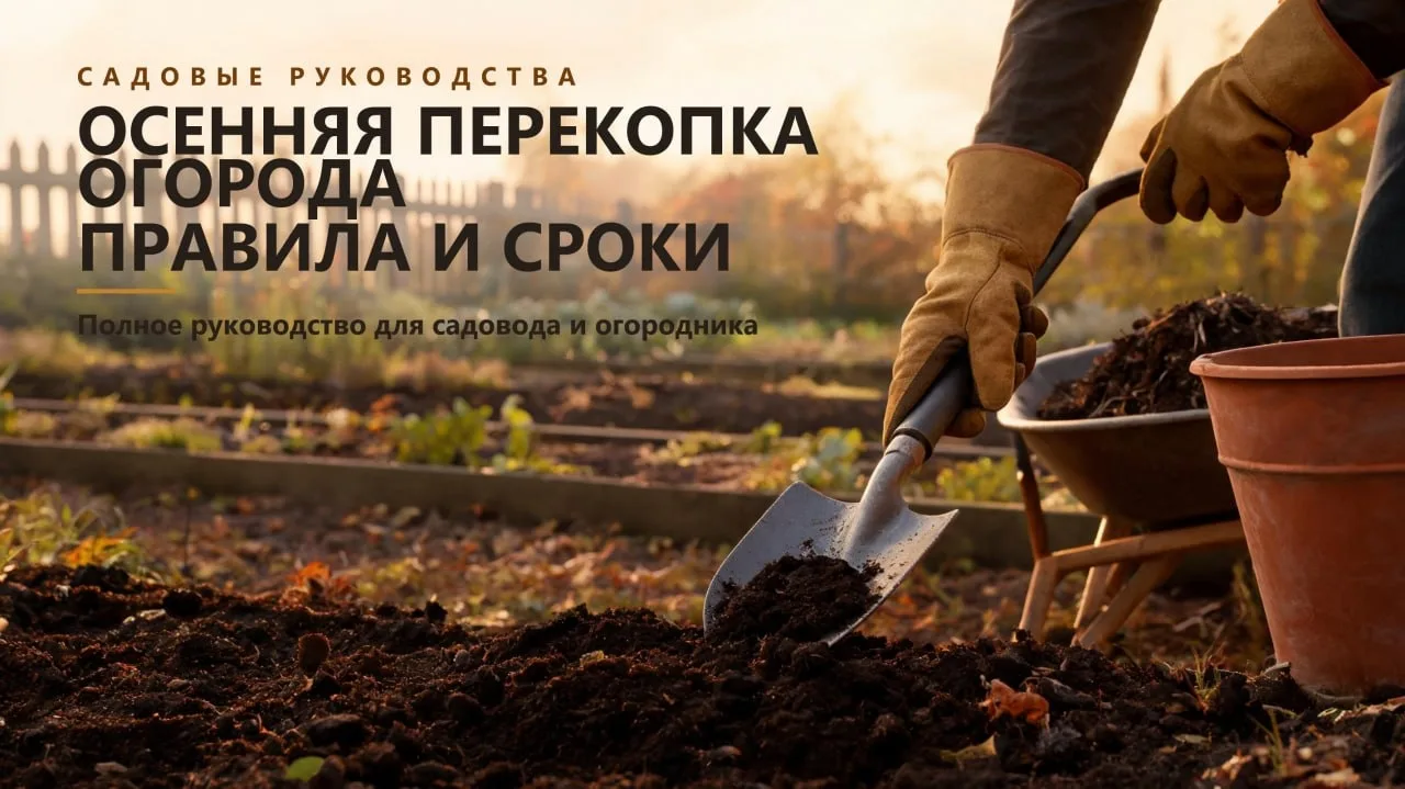 Осенняя перекопка огорода: правила и сроки 🍂🚜