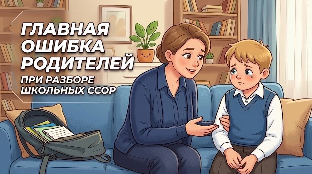 🧠 Главная ошибка родителей при разборе школьных ссор — и как её избежать