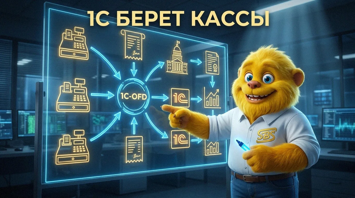 ⚡ Чеки улетают в ФНС сами: 1С-ОФД всё сделал за вас