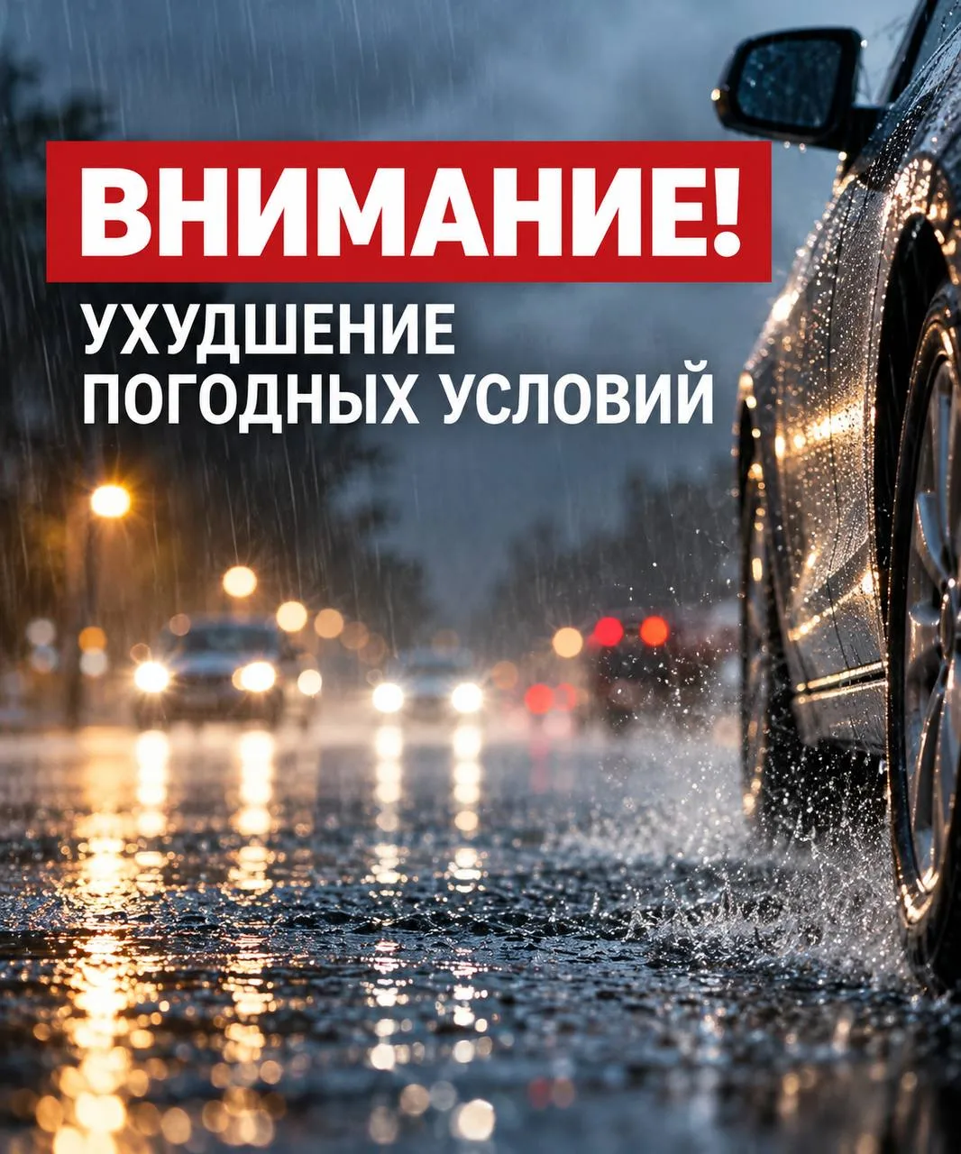 ⚠️ Синоптики предупреждают о сильном дожде в Подмосковье