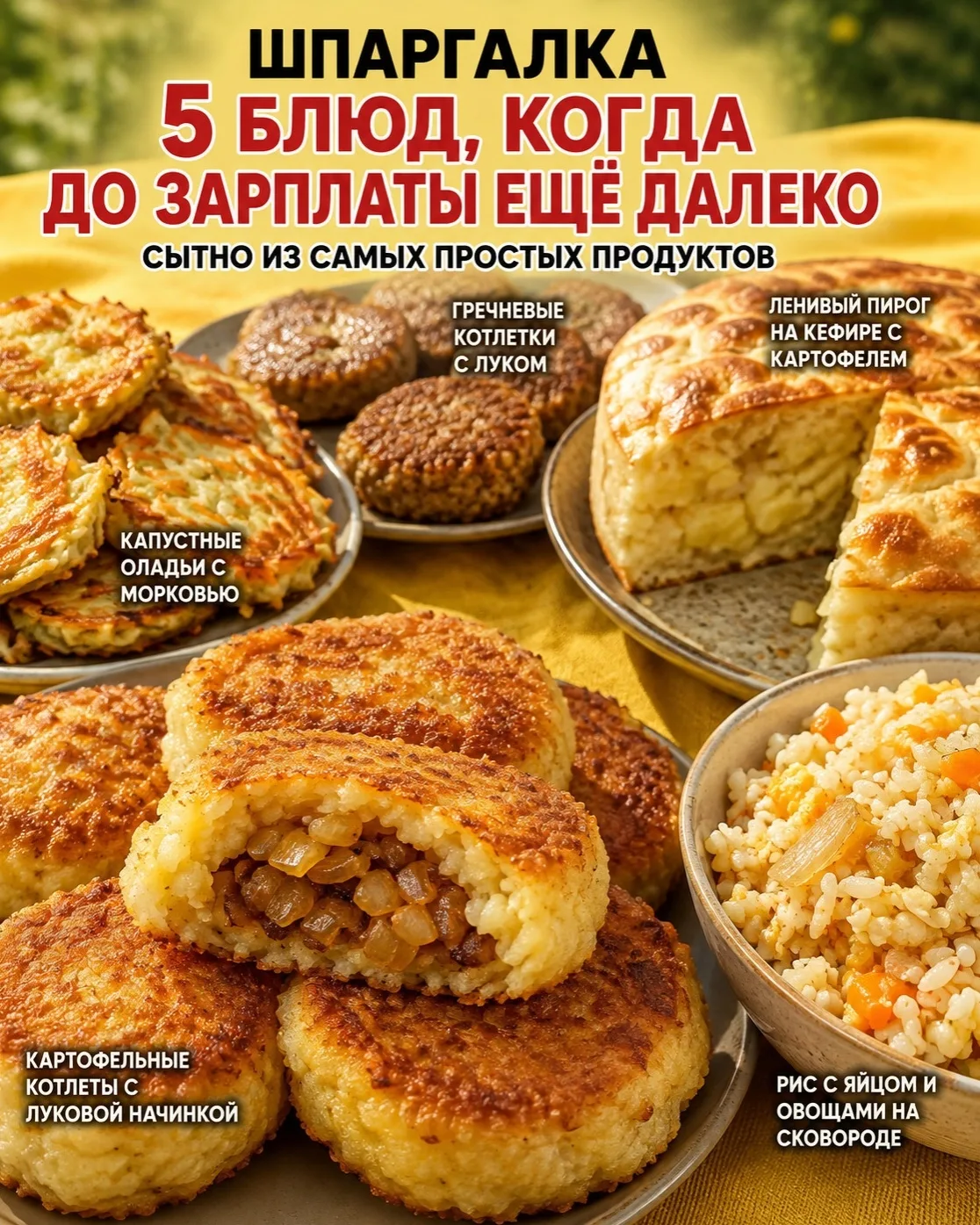 Рецепты, которые спасают в конце месяца 🫖