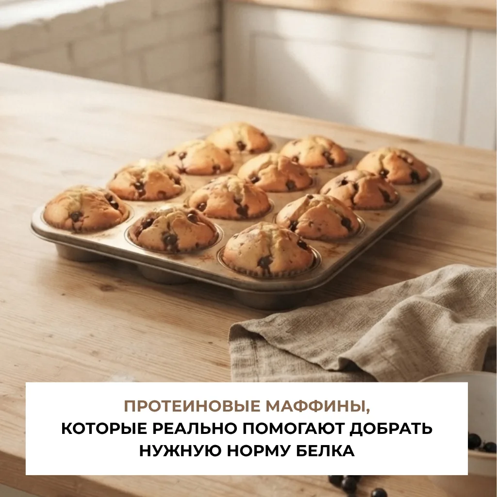 Протеиновые маффины, которые реально помогают добрать норму белка
