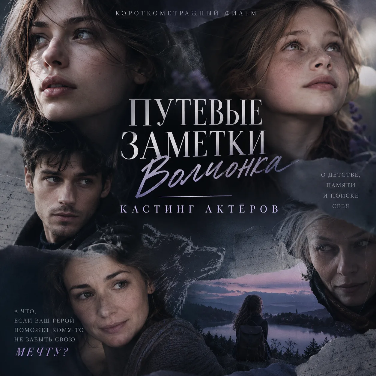 🎬 КАСТИНГ В КОРОТКОМЕТРАЖНЫЙ ФИЛЬМ «ПУТЕВЫЕ ЗАМЕТКИ ВОЛЧОНКА»