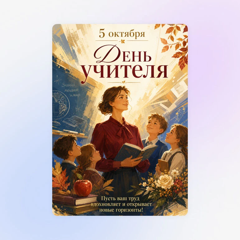 Поздравляем Вас, уважаемый учитель, с  прекрасным праздником!