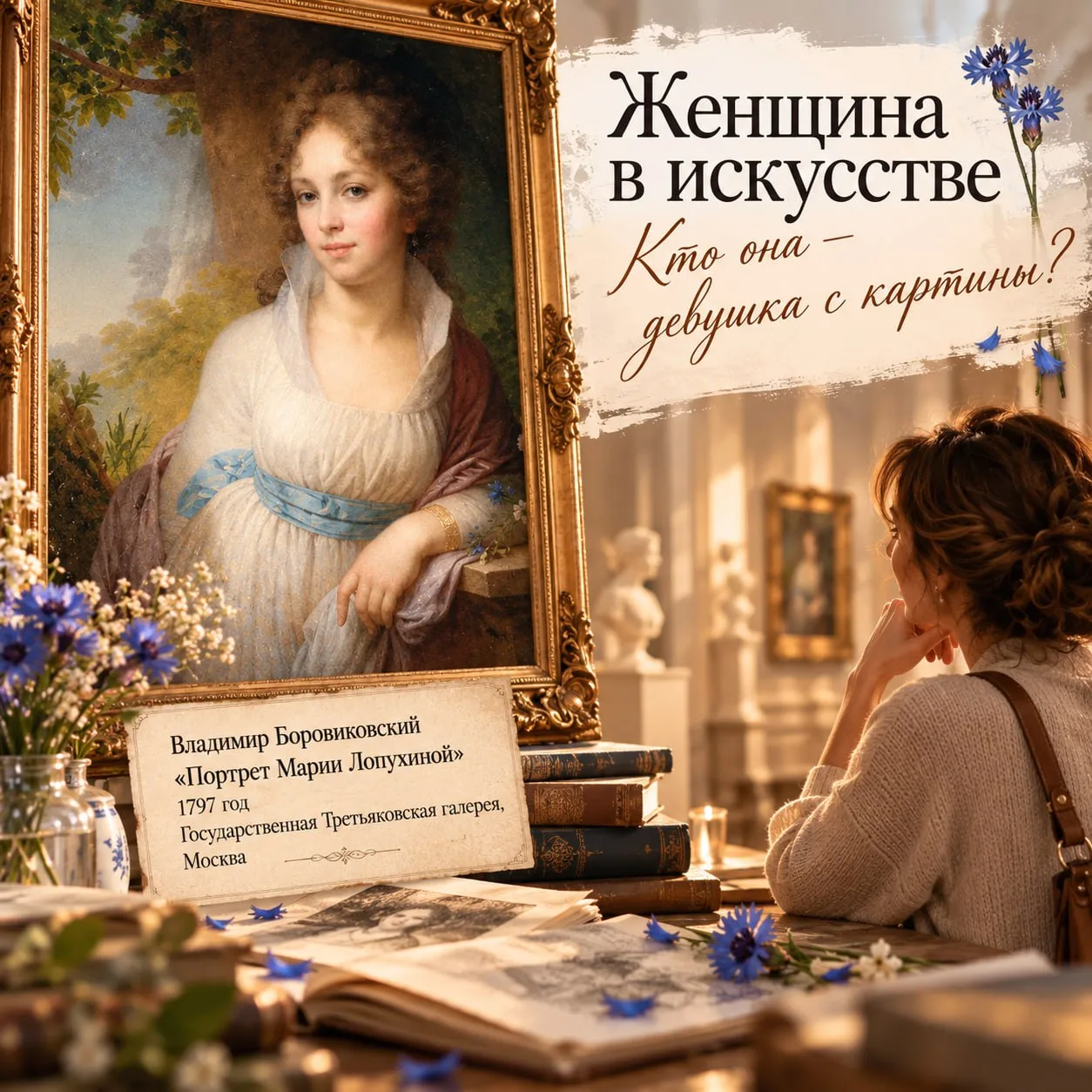 🎨 Женщина в искусстве. Кто она — девушка с картины?