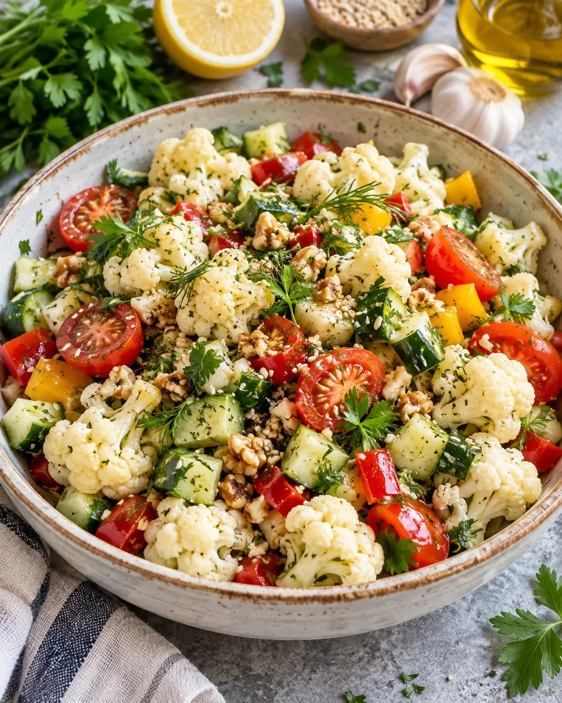 🥦 САЛАТ С ЦВЕТНОЙ КАПУСТОЙ — ВКУСНО, ЛЕГКО И ПОЛЕЗНО! 🥗