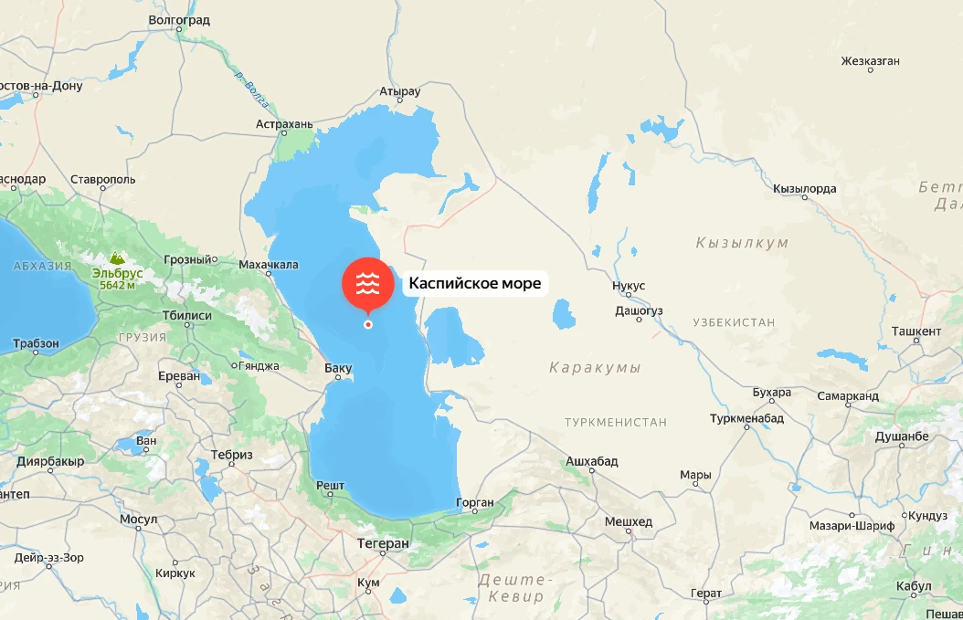 Россия предложила создать цифрового двойника Каспийского моря