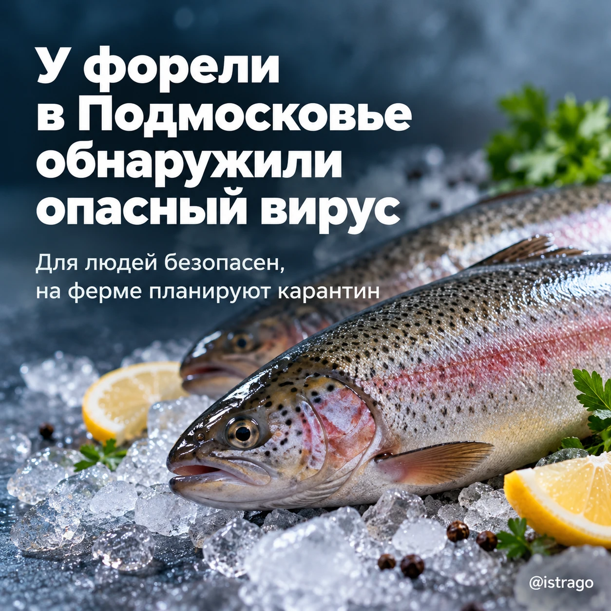 🐟 В Подмосковье у форели обнаружили опасный вирус