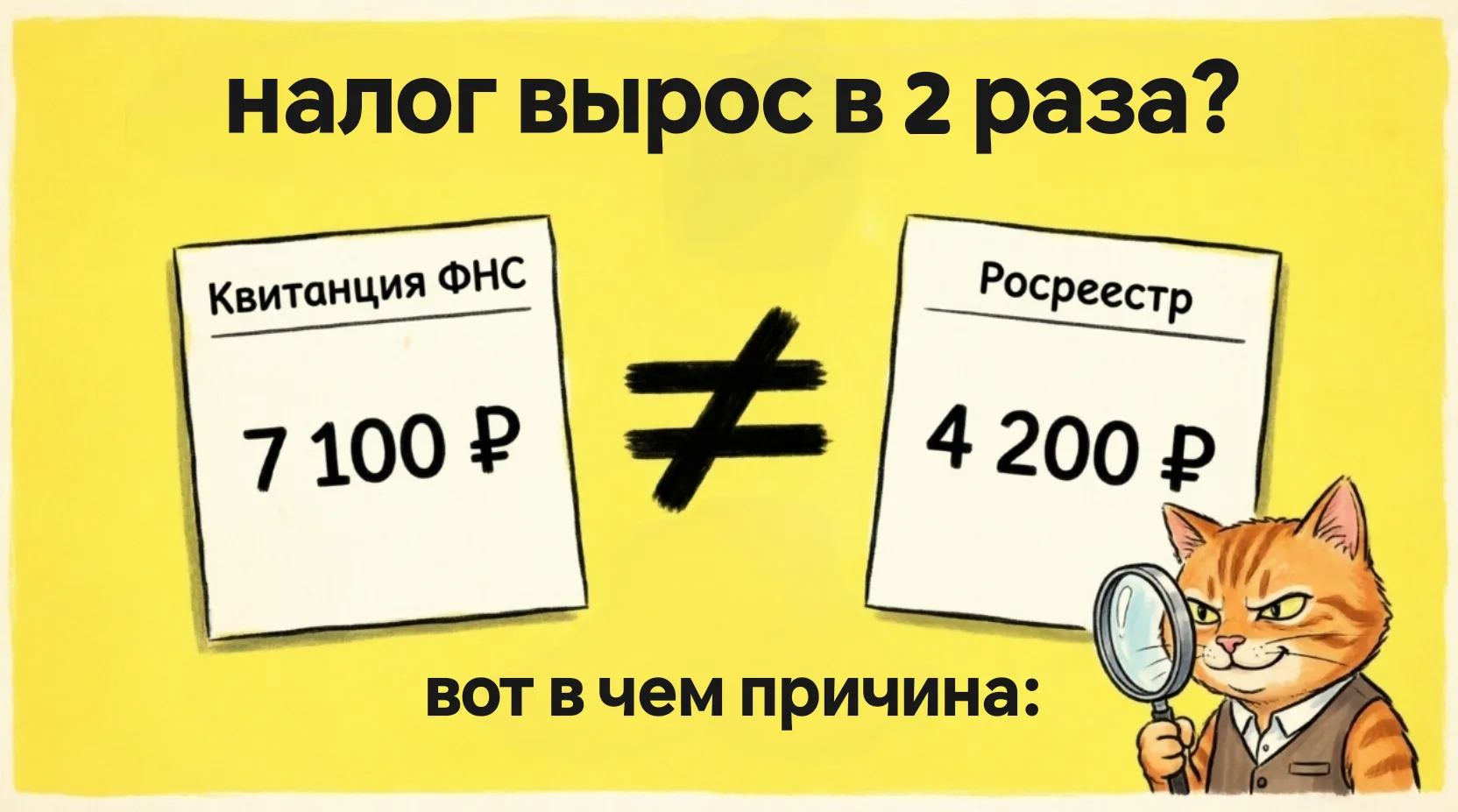 Налог на квартиру вырос в 2 раза. Разбираем почему.🤔