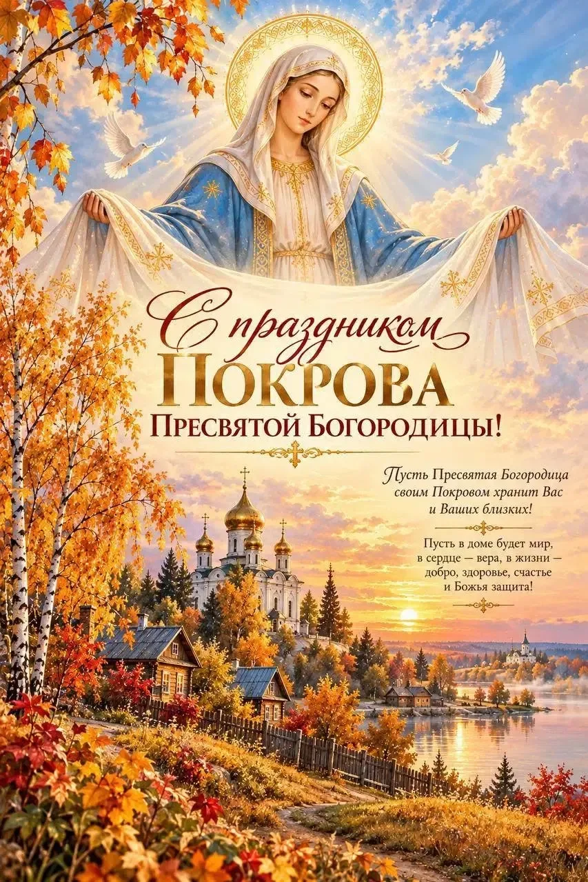 🙏🌿 Дорогие наши девочки! С праздником Покрова Пресвятой Богородицы! ❤️
