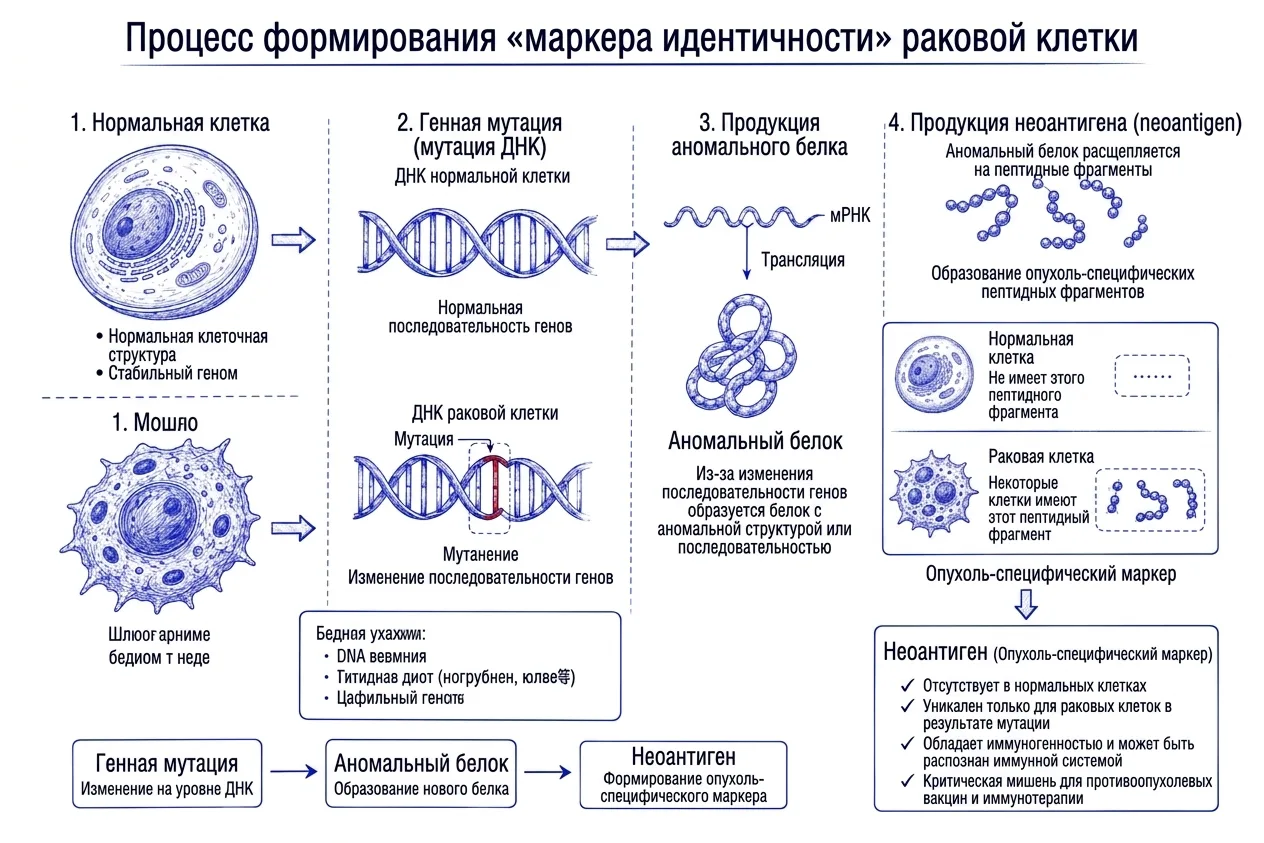 Как раковая вакцина «обучает» иммунную систему уничтожать опухолевые клетки.