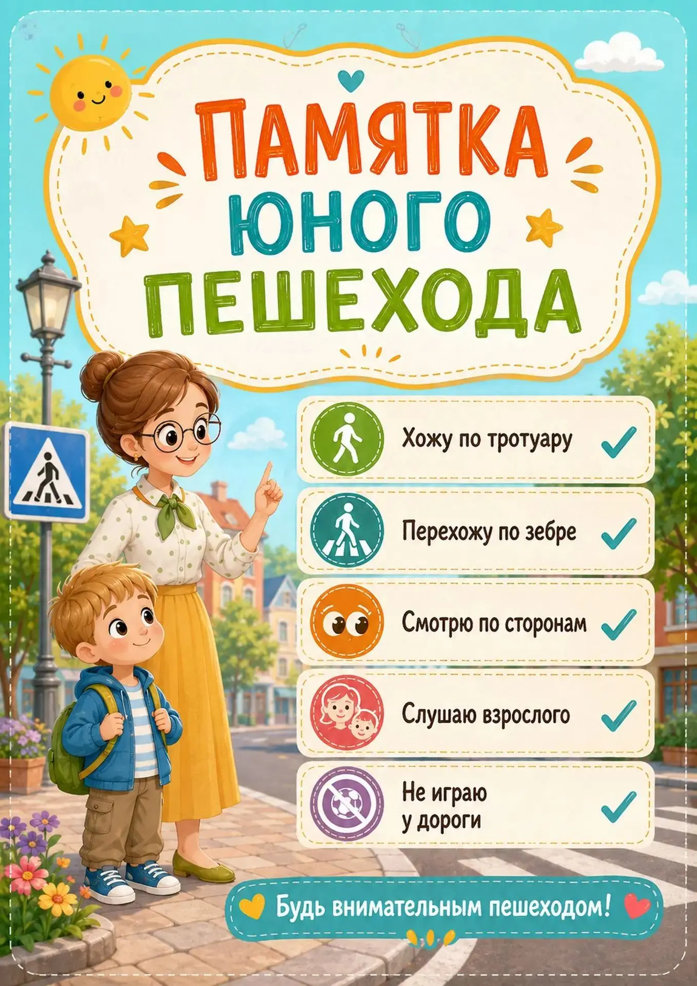 Юные пешеходы в деле!