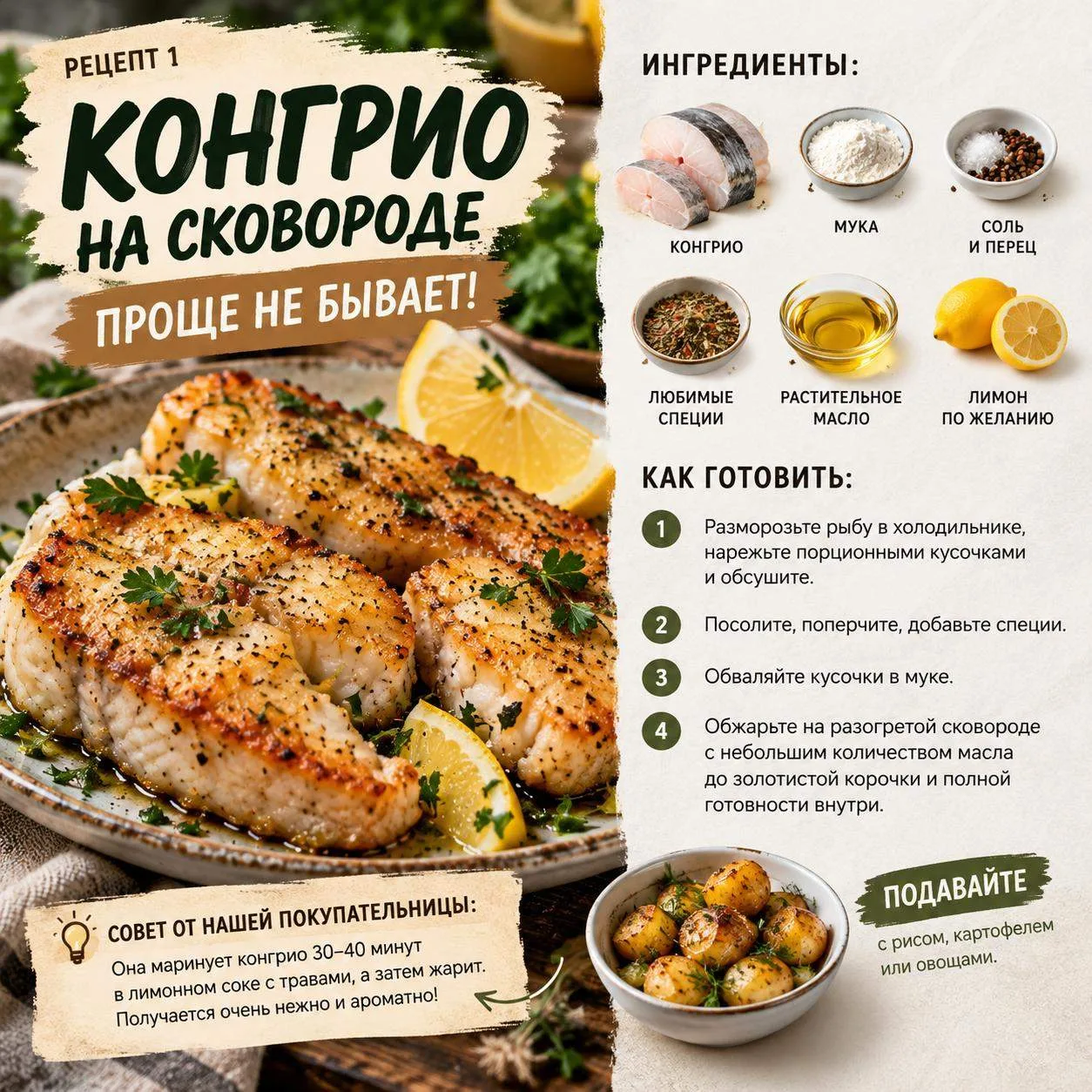 🐟 КАК ВКУСНО ПРИГОТОВИТЬ РЫБУ ИЗ НАШЕЙ ПОСТАВКИ? Собрали для вас 3 идеи!