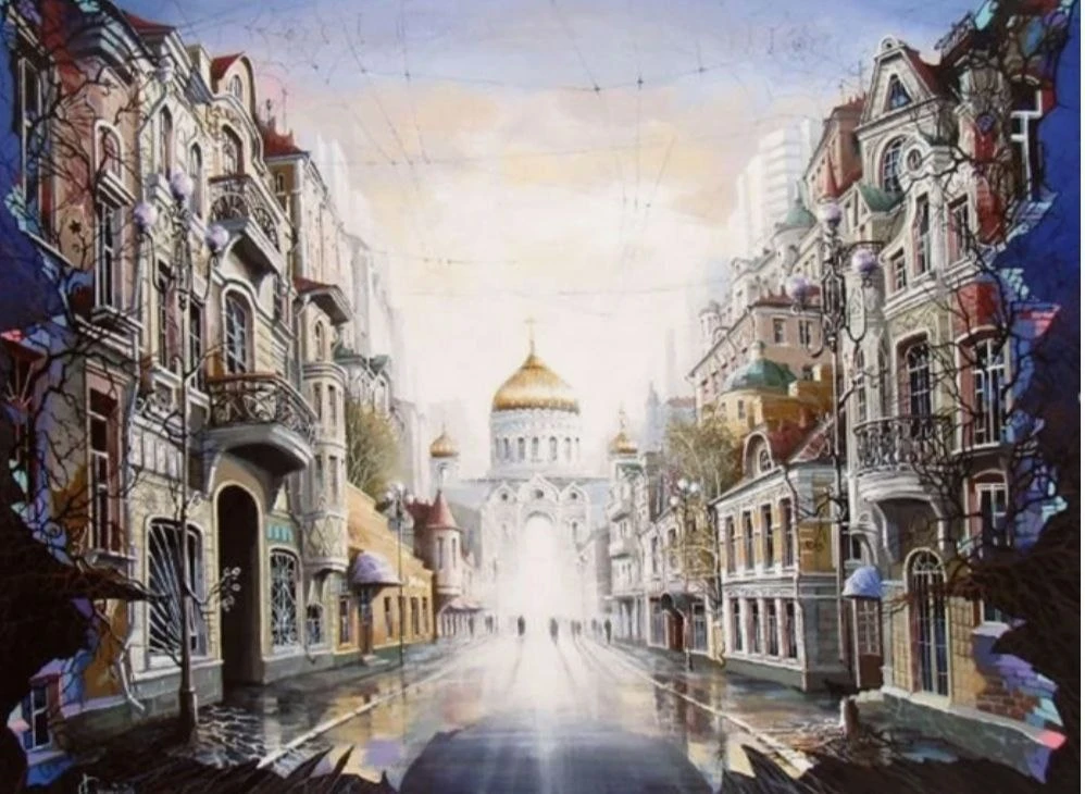 🎨 Москва глазами современного художника Александра Стародубова