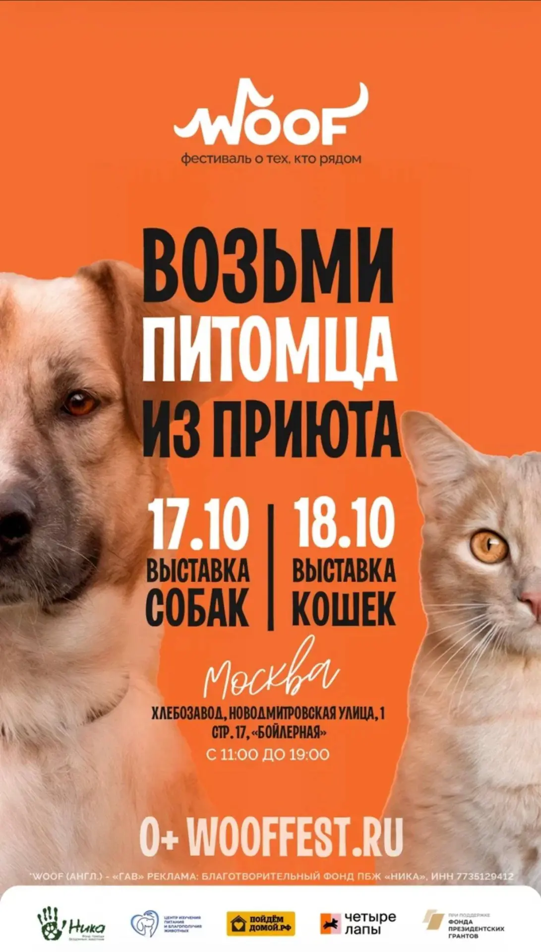 🐾17 и 18 октября🐾 мы едем на WOOF!