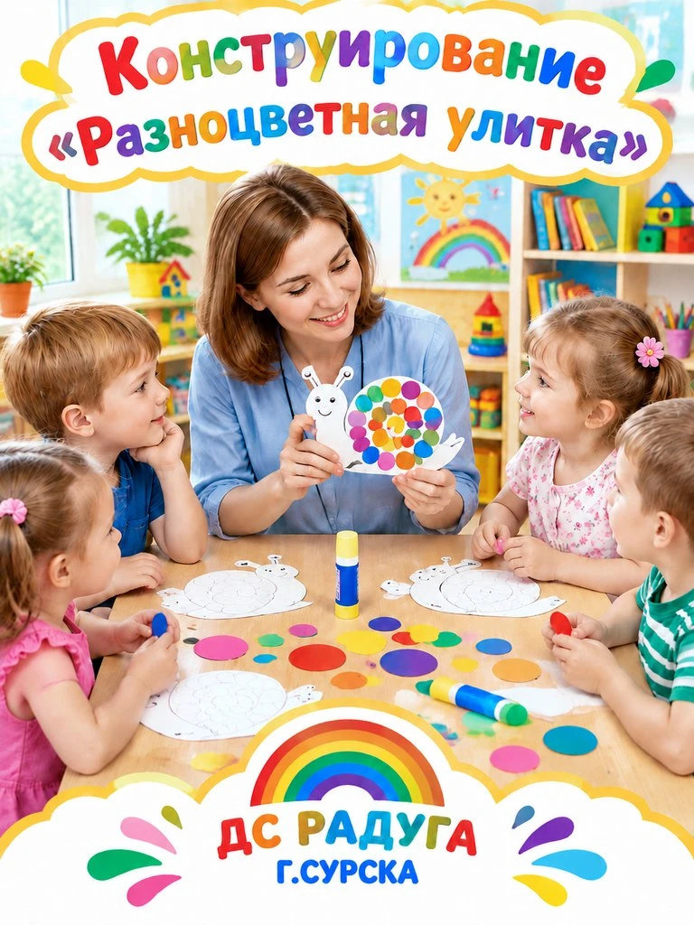 🐌 Творческий день в детском саду "Радуга" г. Сурска!🌈