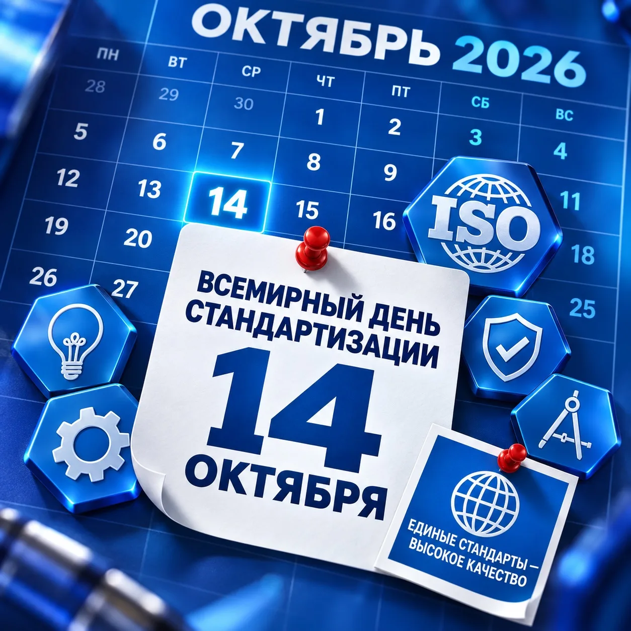 ⚙️ 14 октября — Всемирный день стандартизации!