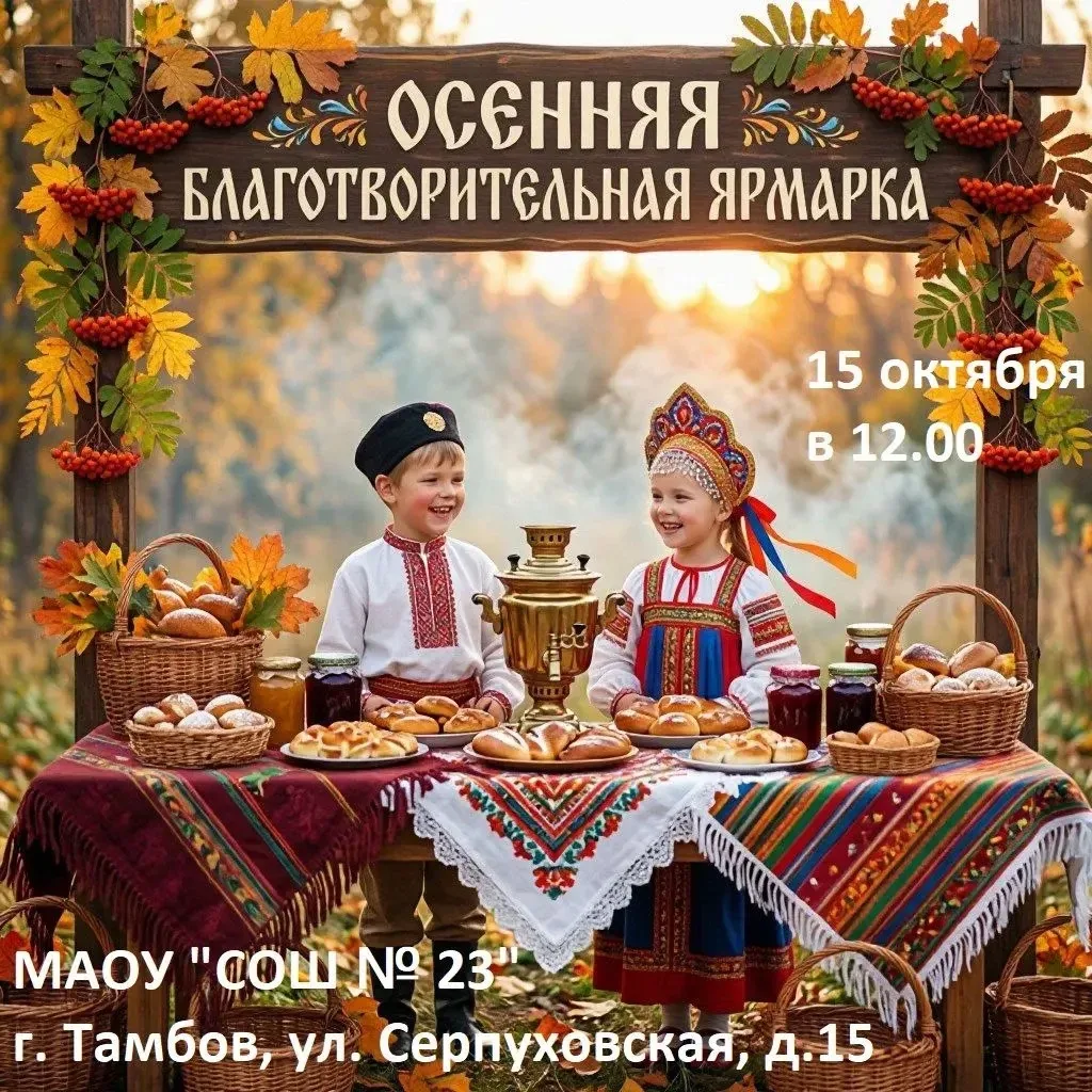 🍁Осенняя благотворительная ярмарка в нашей школе! 🍁