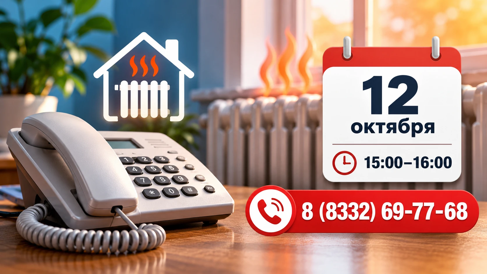 🔥📞 НЕТ ОТОПЛЕНИЯ ИЛИ БАТАРЕИ ЕЛЕ ТЁПЛЫЕ? ЖИТЕЛИ КИРОВСКОЙ ОБЛАСТИ СМОГУТ ЗАДАТЬ ВОПРО...
