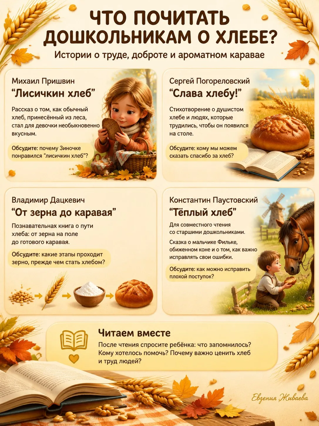 🍞 Читаем о хлебе вместе с детьми!
