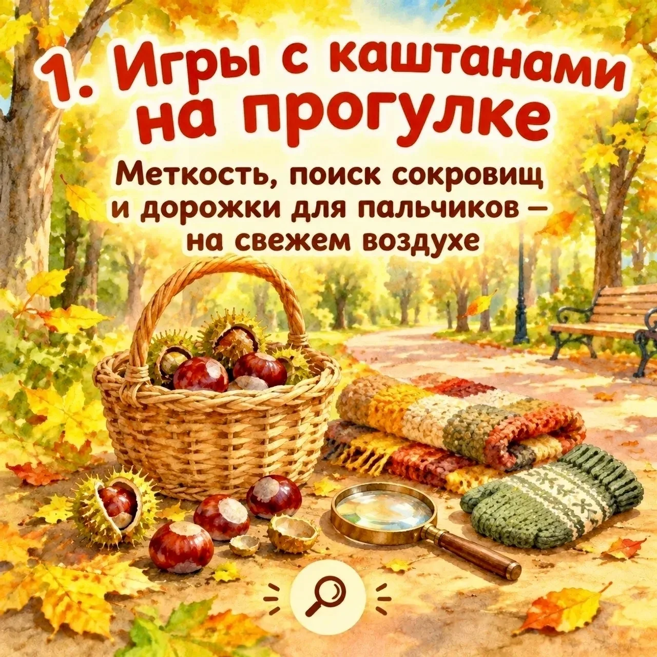 🍂 Осень шепчет: «Выходи гулять — и прихвати корзинку!» 💛