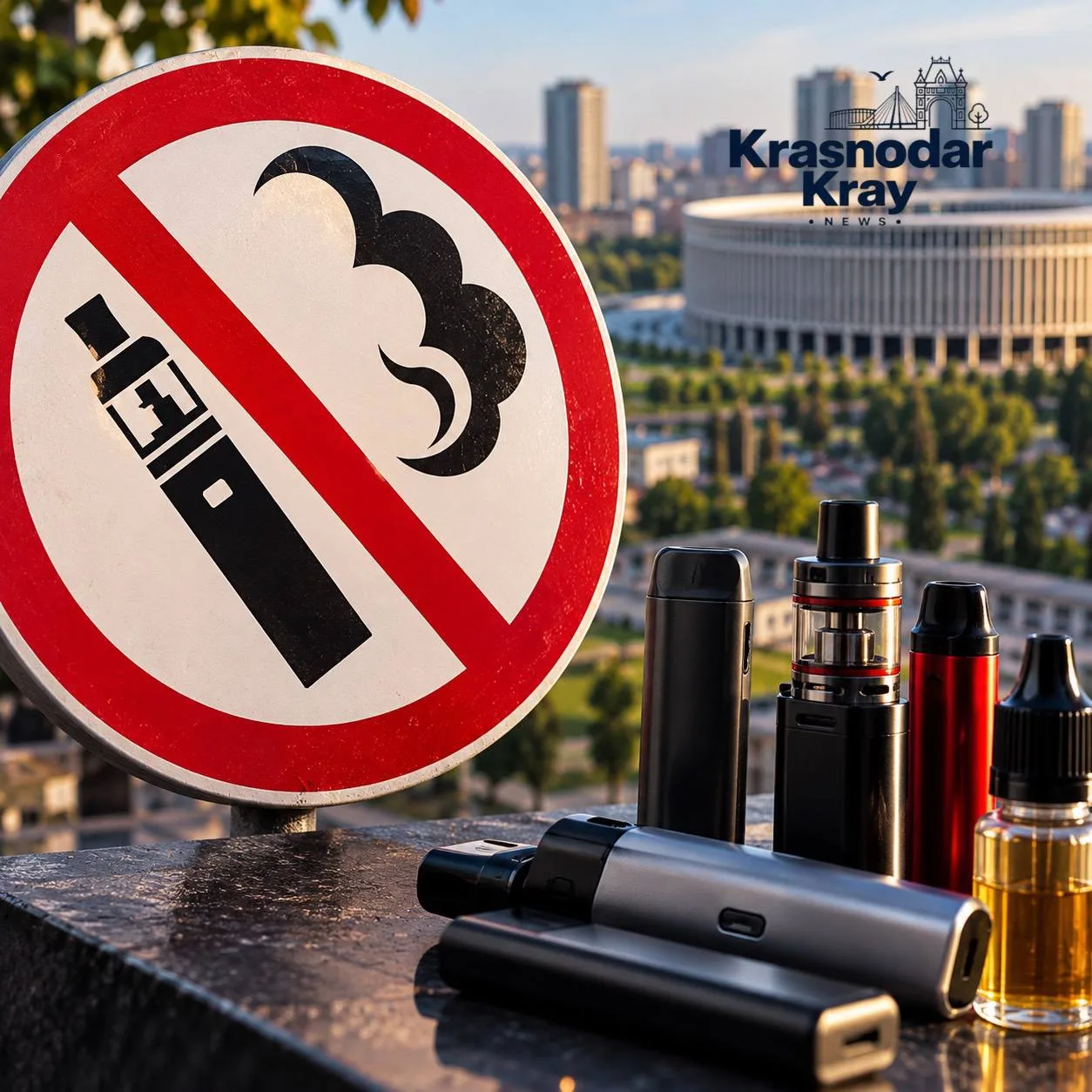 🚭 70% жителей Краснодара поддержали пожизненный запрет на продажу вейпов людям, родивш...