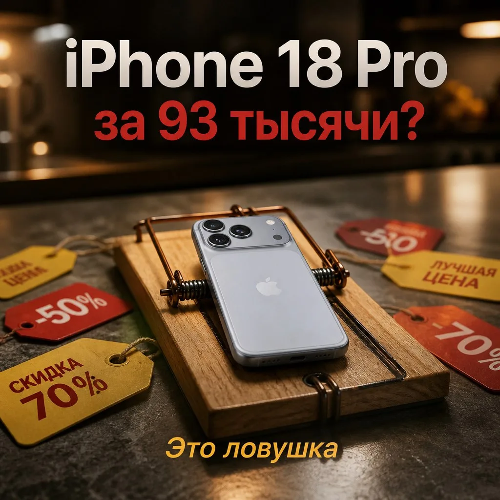 iPhone 18 Pro 256 ГБ стоит 1199 долларов, это около 103 тысяч рублей по курсу ЦБ. А тут...