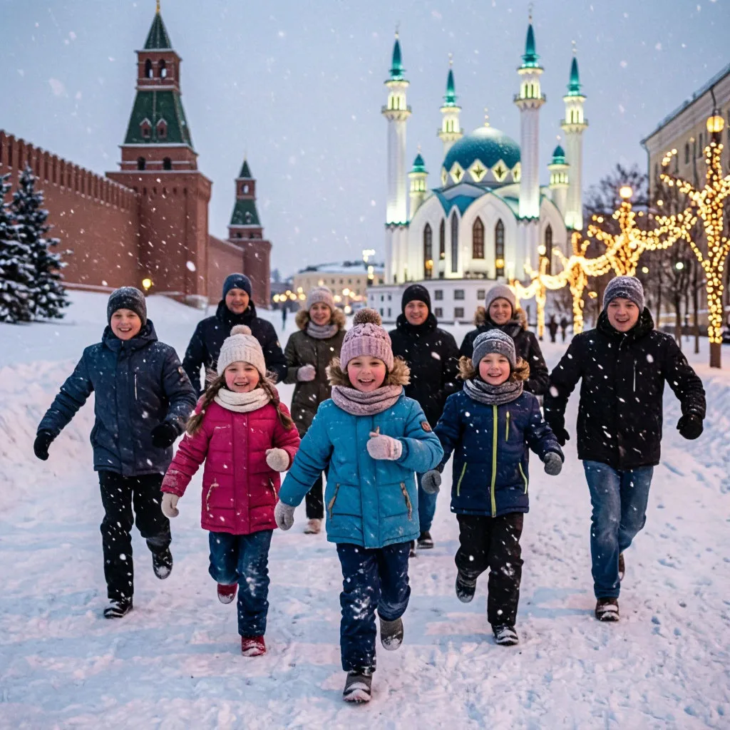 🎄 Зимние туры из Казани с детьми: ловим волшебство вместе! 🎅