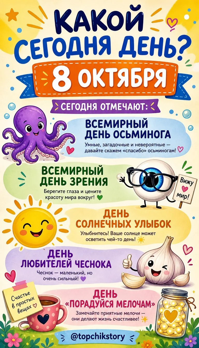 Эти красочные сторис на 8 и 9 октября сделала в боте AVALAVA