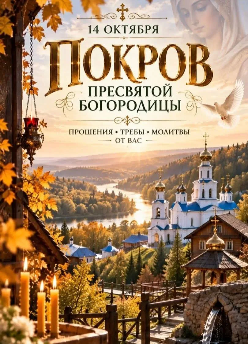 🍂 УЖЕ 14 ОКТЯБРЯ -  ПОКРОВ ПРЕСВЯТОЙ БОГОРОДИЦЫ 🕊