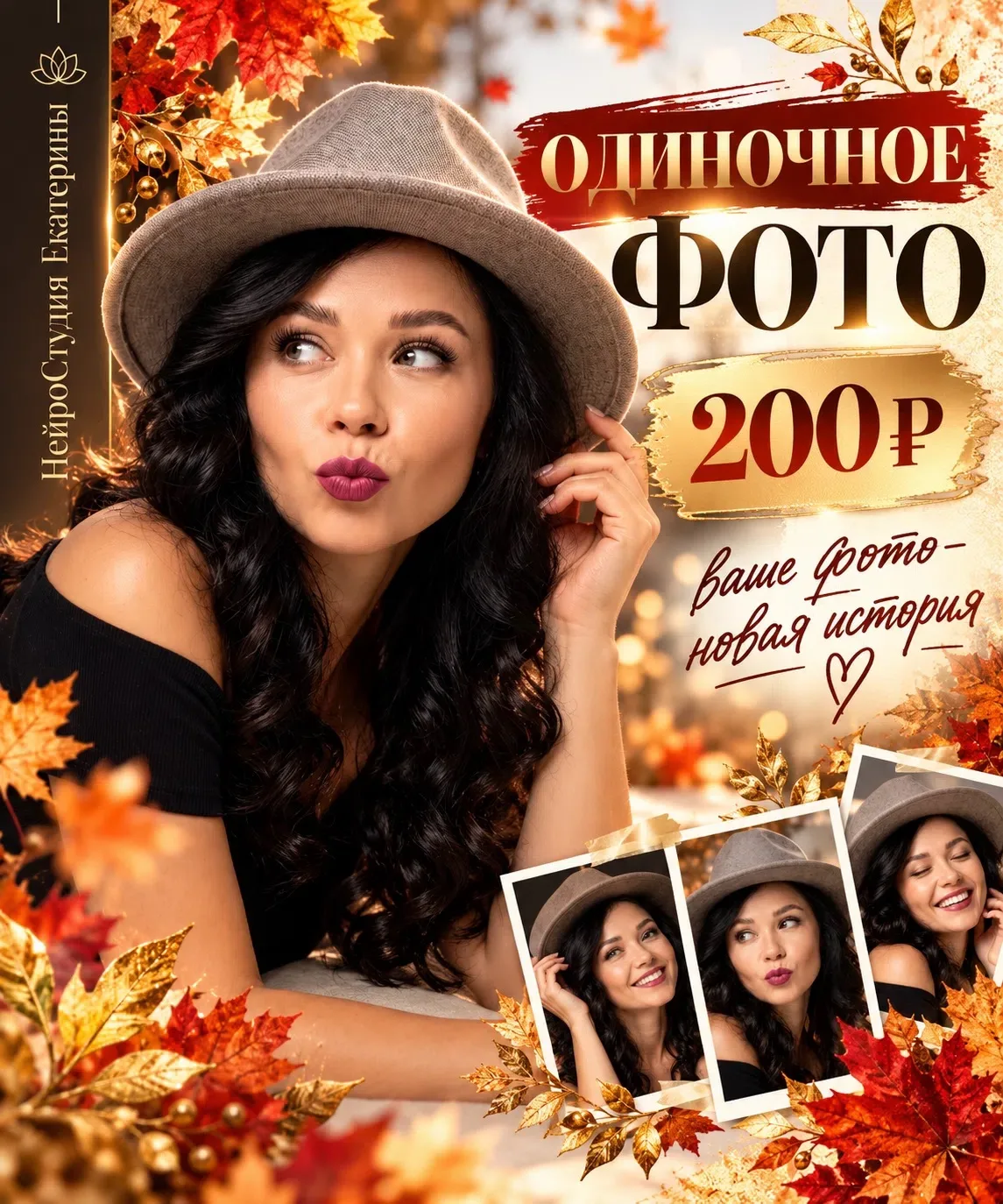 ✨ ИИ-фото на заказ по вашей фотографии✨