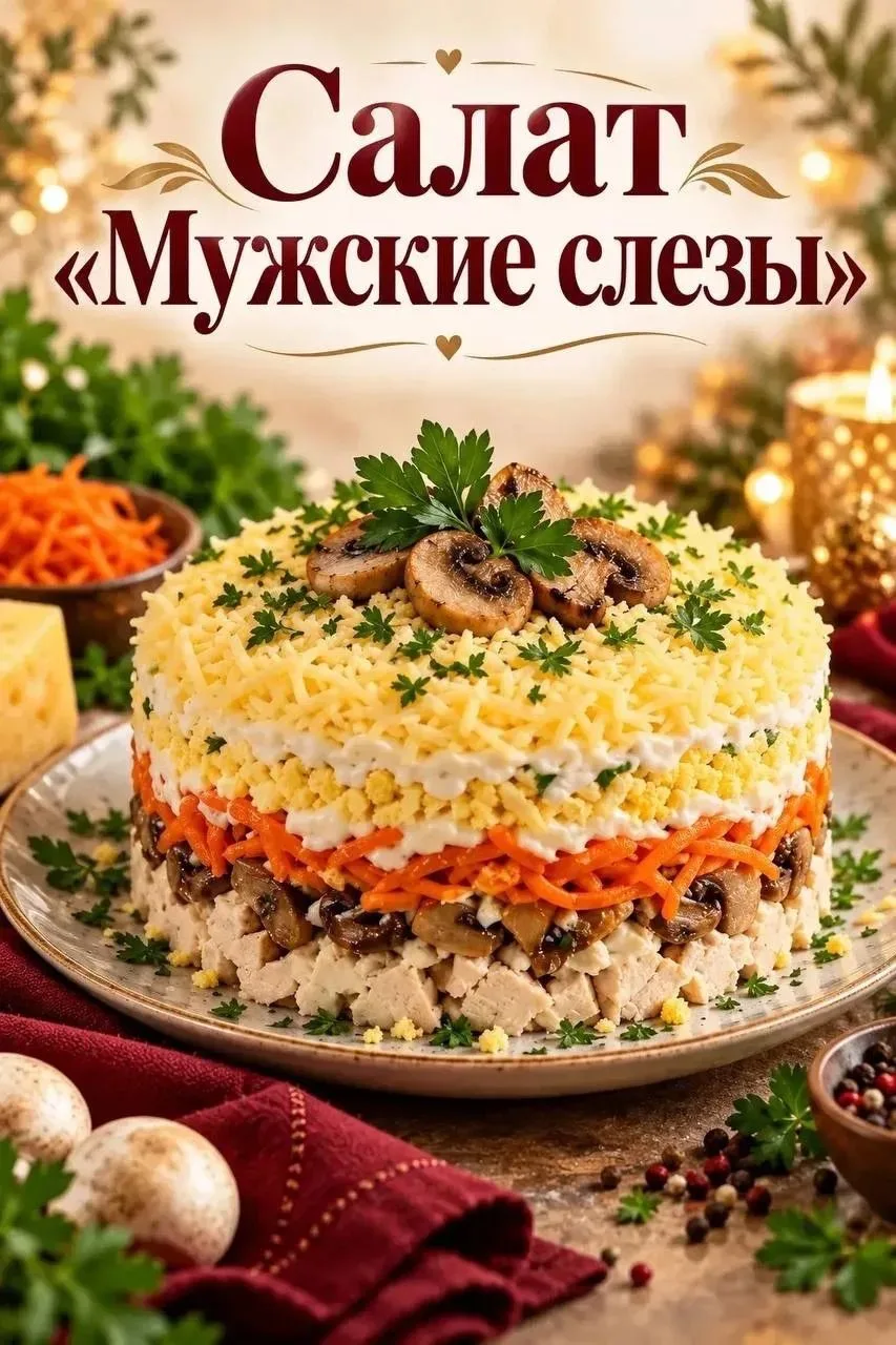 Хотите удивить друзей и родных вкусным салатом и в этом поможет :