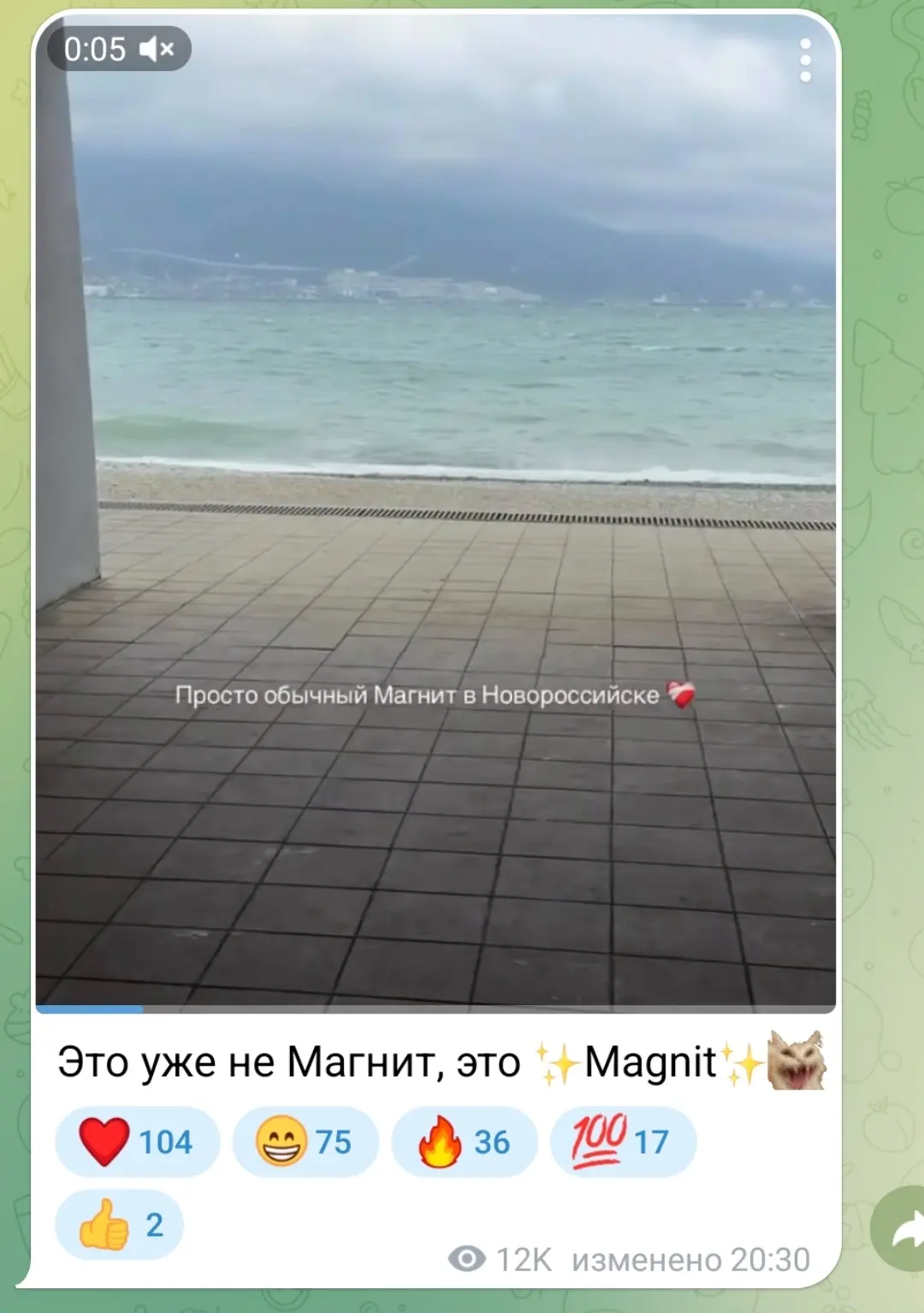 В одном из крупнейших Telegram каналов России (2,8 миллионов подписчиков) восхищаются н...