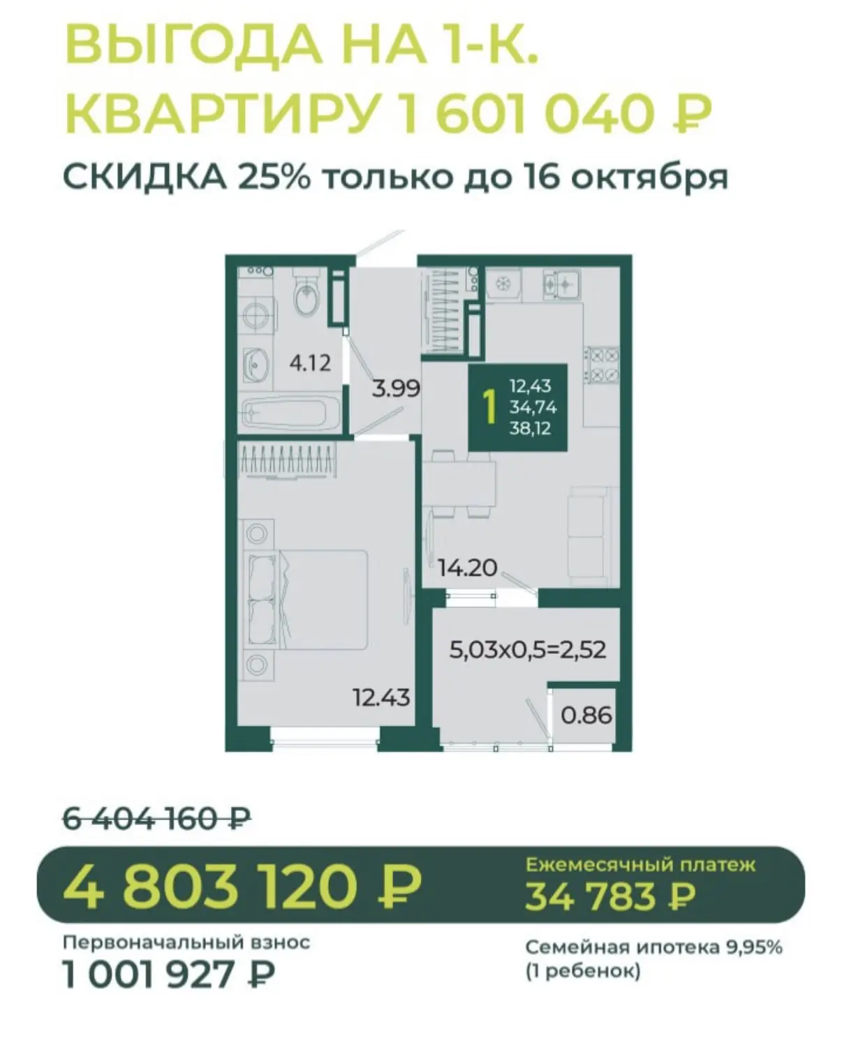 Ограниченное количество квартир по акции!