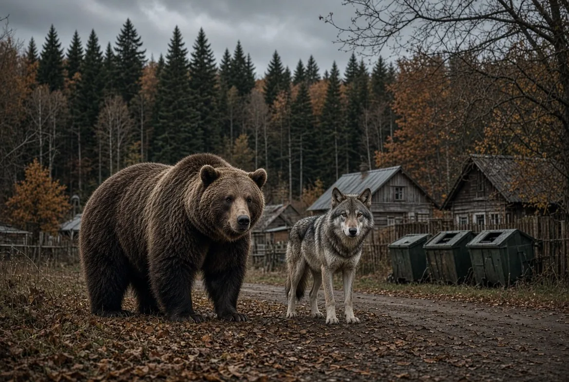 🐻 Медведи и волки все чаще выходят к людям на Урале