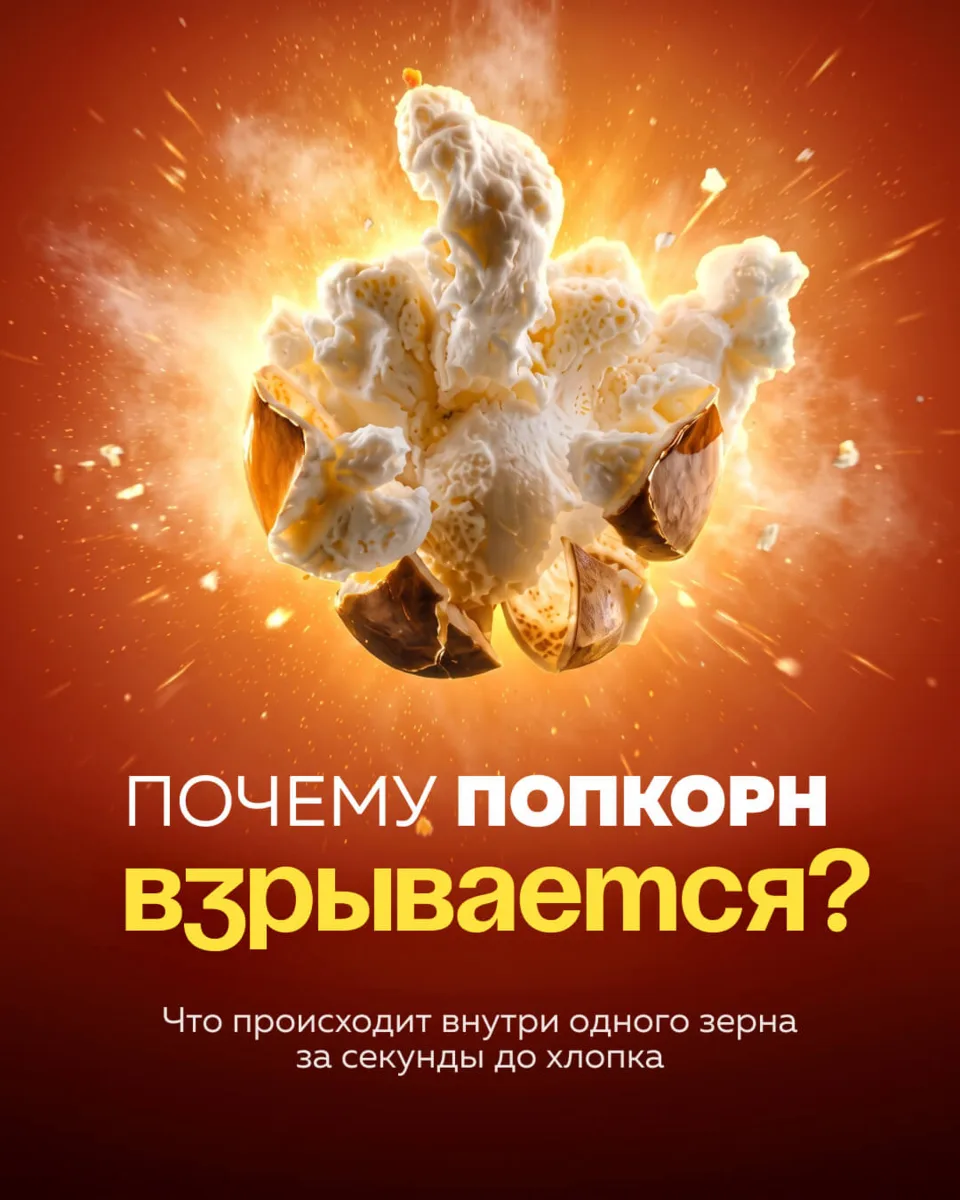 Что заставляет кукурузу подпрыгивать и превращаться в попкорн?