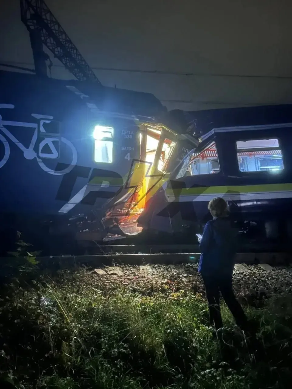 ‼️🇺🇦🏴‍☠Поезда столкнулись во Львовской области