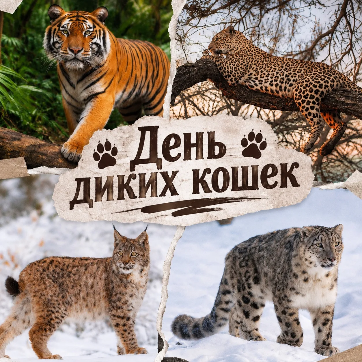 Сегодня отмечается День диких кошек 🐆🐈‍⬛