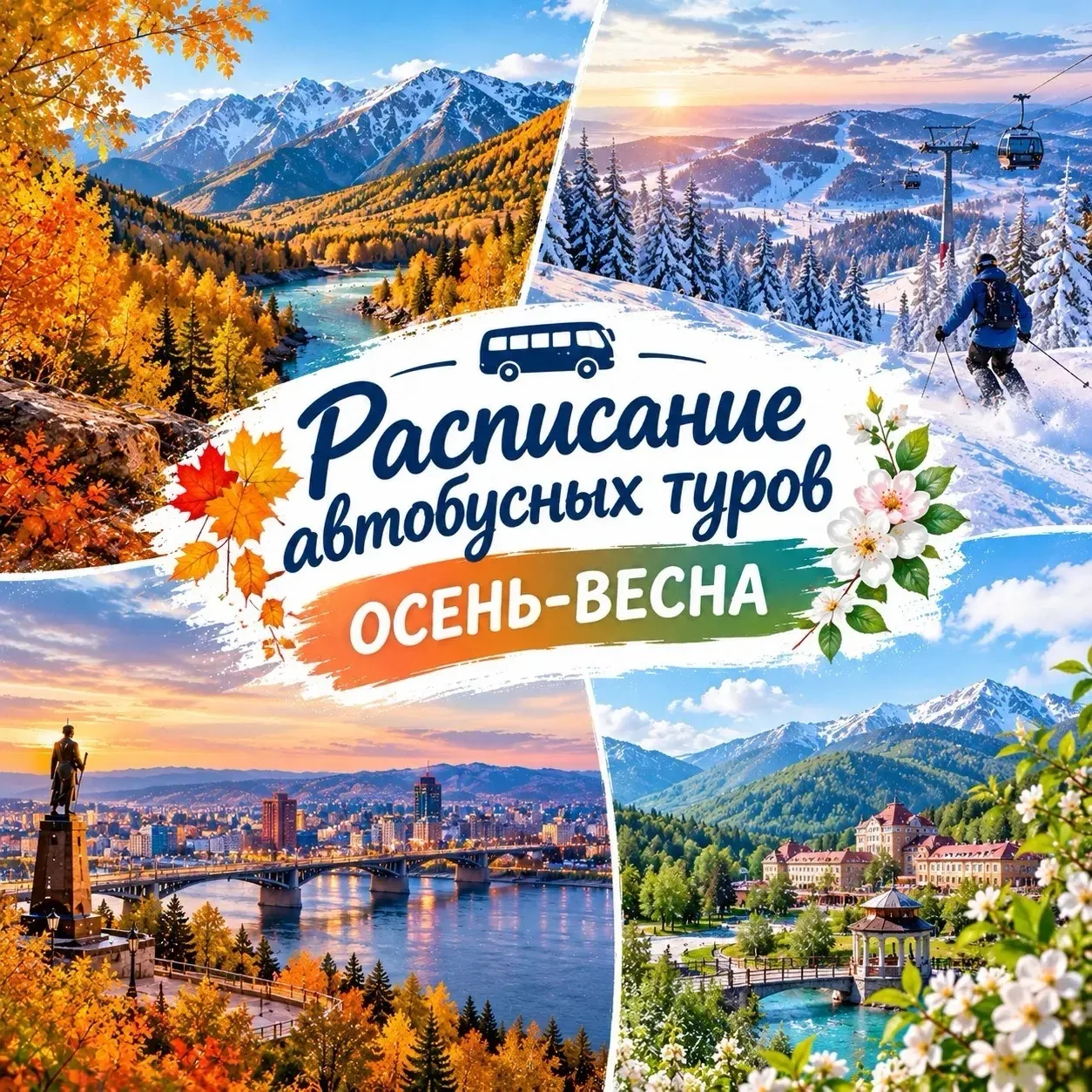 🔥Расписание автобусных туров ОСЕНЬ-ЗИМА-ВЕСНА🔥